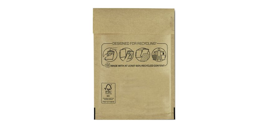 Sobres acolchados con burbuja BB-11 110 x 160 Kraft marrón Fellowes- Paquete de 10