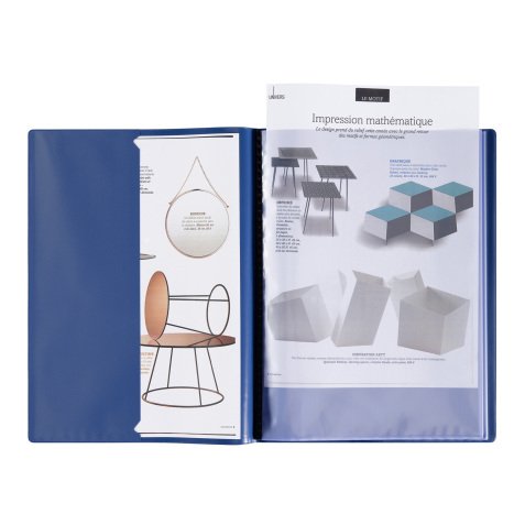 Protège-documents opaques A4 40 pochettes Le Lutin Classique Oxford bleu