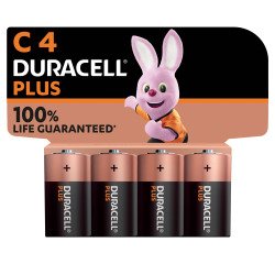 Pila C - LR14 Duracell Plus - Blíster de 4 pilas