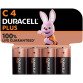 Batterij C - LR14 Duracell Plus - blister van 4