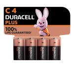 Pile C - LR14 Duracell Plus 1,5V - Blister de 4 piles