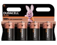 Pilas D - LR20 Duracell Plus - Blister de 4