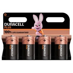 Duracell Plus - Pack de 4 piles Alcalines D/LR20 - 1,5 V
