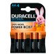 Pile Alcaline AA - LR6 Duracell Optimum - Blister de 4