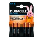 Pile Alcaline AA - LR06 Duracell Optimum - Blister de 4