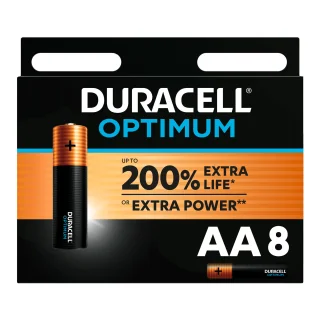 Pile Alcaline AAA - LR3 Duracell Optimum - Blister de 4 sur
