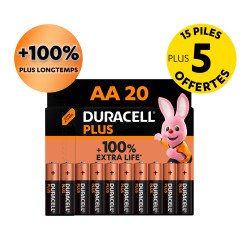 Pilas LR06 AA Energizer Max- Pack 15 + 5 GRATIS