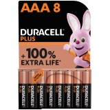 Pile Alcaline AAA LR3 Duracell Plus - Blister de 8