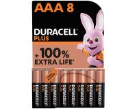 Pilas LR03 AAA Duracell Plus - Blíster de 8 pilas