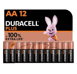 Pilas LR06 AA Duracell Plus - Blíster de 12 pilas