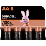 Alkalibatterie AA LR6 Duracell Plus - Pack von 8