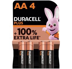 Pilas Duracell Plus AA LR06 - Blister de 4