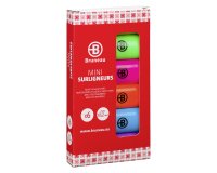 Surligneur Bruneau mini couleurs assorties - Pochette de 6