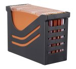 Bac de classement noir pour 15 dossiers suspendus