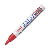 Marqueur permanent Uni-Ball Paint Marker pointe ogive de 2,2 à 2,8 mm rouge