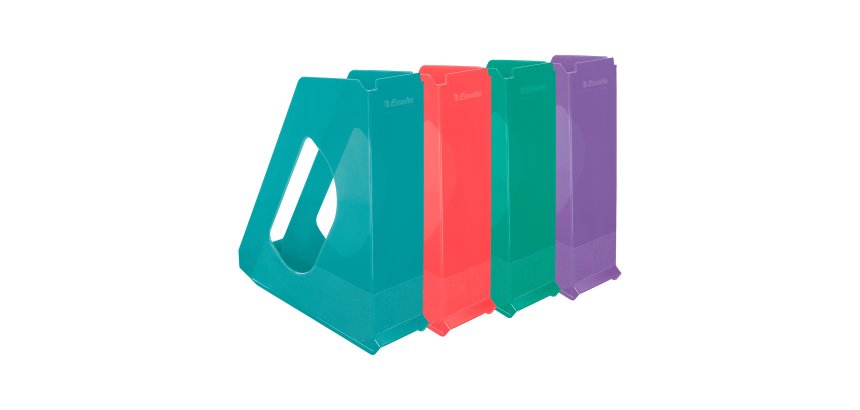 Range-revues Esselte Colour’Breeze dos 7,2 cm couleurs assorties