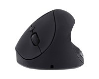 Ratón inalámbrico vertical ergonómico y recargable Ergo Line TnB ultracompacto color negro