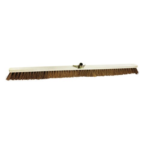 Escoba de coco, anchura 120 cm, casquillo Ø 28 mm.