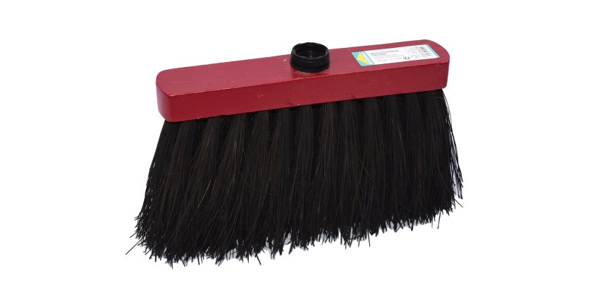Broom Piassava red