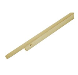 Palo de escoba madera 1,40 m con clip