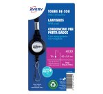 Lacet textile avec enrouleur AVERY - boîte de 10