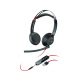 Casque filaire Poly Plantronics Blackwire C5220 - 2 écouteurs  Jack et USB-A