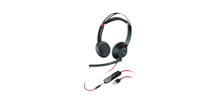 Auricular de cable HP Poly Blackwire C5220 USB-A + jack  3,5 mm