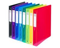 Classeur 4 anneaux polypropylène souple 7/10 brillant IDERAMA - Dos 4 cm violet