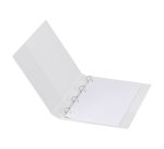 Classeur 4 anneaux cartonné Bruneau personnalisable A4 - Dos 3,5 cm blanc