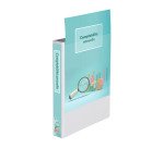 Classeur 4 anneaux cartonné Bruneau personnalisable A4 - Dos 4,5 cm blanc