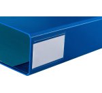 Classeur 4 anneaux carton plastifié Arianex A4 dos 8 cm bleu