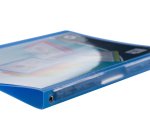 Classeur 4 anneaux plastique Viquel A4 personnalisable dos 3,5 cm couleur translucide