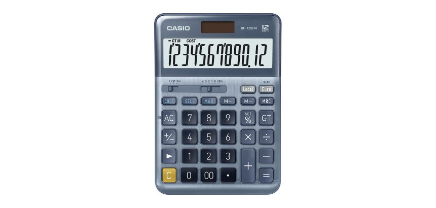 Calculatrice de bureau Casio DF-120EM