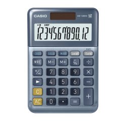 Casio MS-120EM Desktop Calculator 12 Digit LCD Display Blue