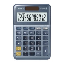 Casio MS-120EM Desktop Calculator 12 Digit LCD Display Blue