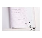 Carnet de facture Manifold Exacompta autocopiant 10,5 x 13,5 cm 50 pages double exemplaires