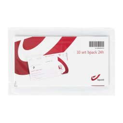 Bpost pack of 10 shipping labels bpack 24h. (This item will not count towards your gift or calculation of possible postal charges)