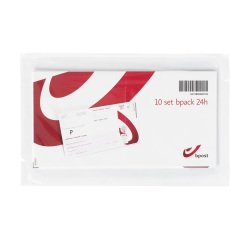 Bpost pack of 10 shipping labels bpack 24h. (This item will not count towards your gift or calculation of possible postal charges)