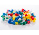 Epingles couleurs assorties de fixation - Boîte de 100