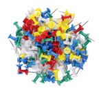 Epingles couleurs assorties de fixation - Boîte de 100