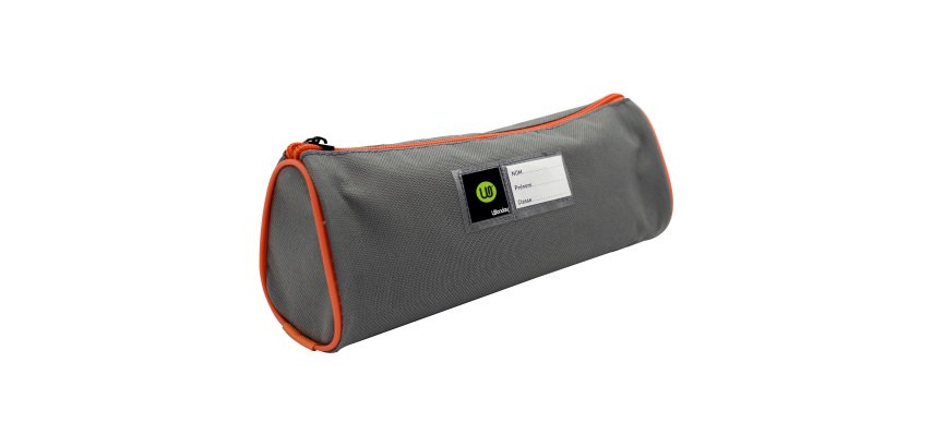 Trousse scolaire triangulaire Wonday grise