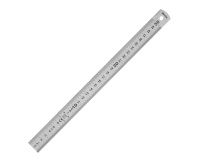 Dubbelzijdige lat inox halfhard Wonday 30 cm
