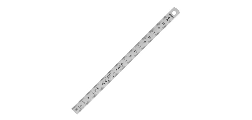 Réglet 2 faces inox fléxible Wonday 20 cm