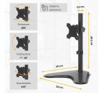 Brazo 1 solo monitor con Peana Professional Fellowes