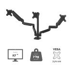 Bras support-écran triple Platinum Series Fellowes