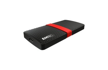 Disco duro SSD externo Emtec X200 de 256 GB - USB 3.0 (USB-A/C)
