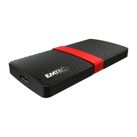 Disco duro SSD externo Emtec X200 de 256 GB - USB 3.0 (USB-A/C)