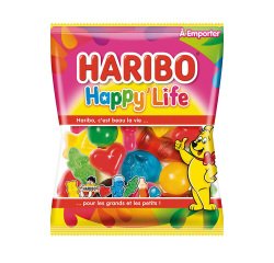 Bonbons Happy life Haribo - Sachet de 40 g