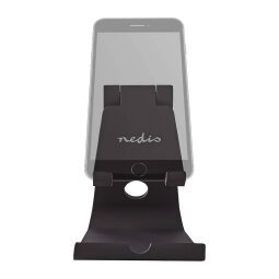 Adaptable pedestal for smartphone in black ABS Nedis 