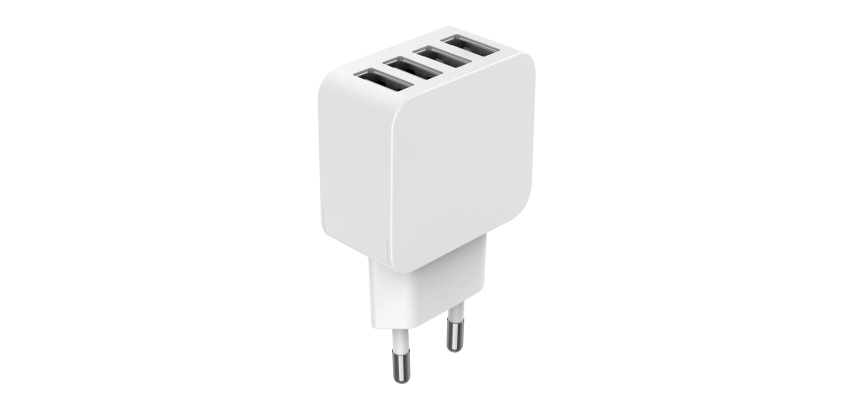 Netzteil 4 USB-A Anschlüsse IC Smart